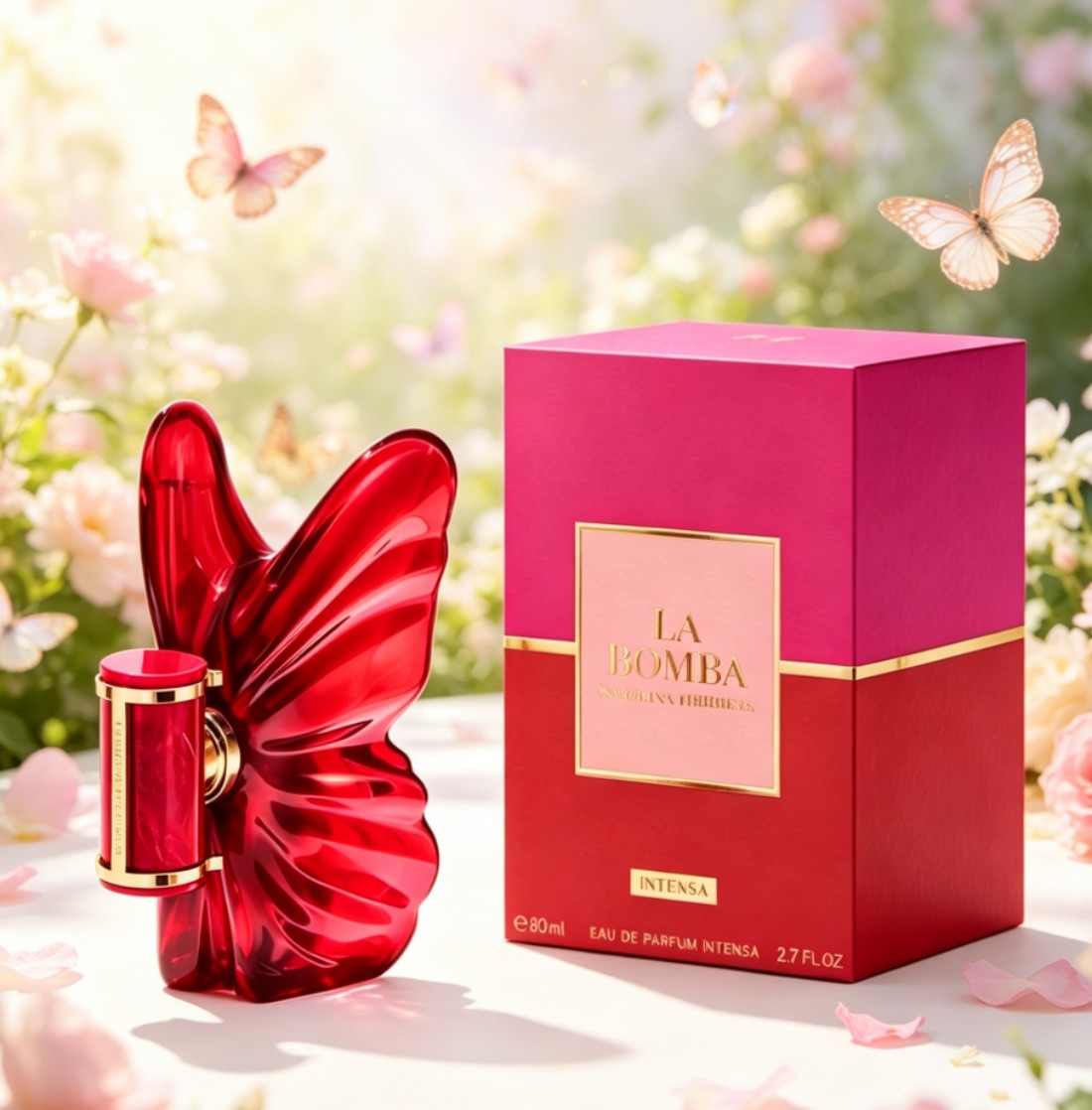 Perfume La Fragrance - Charming perfume La Bomba Intensa red