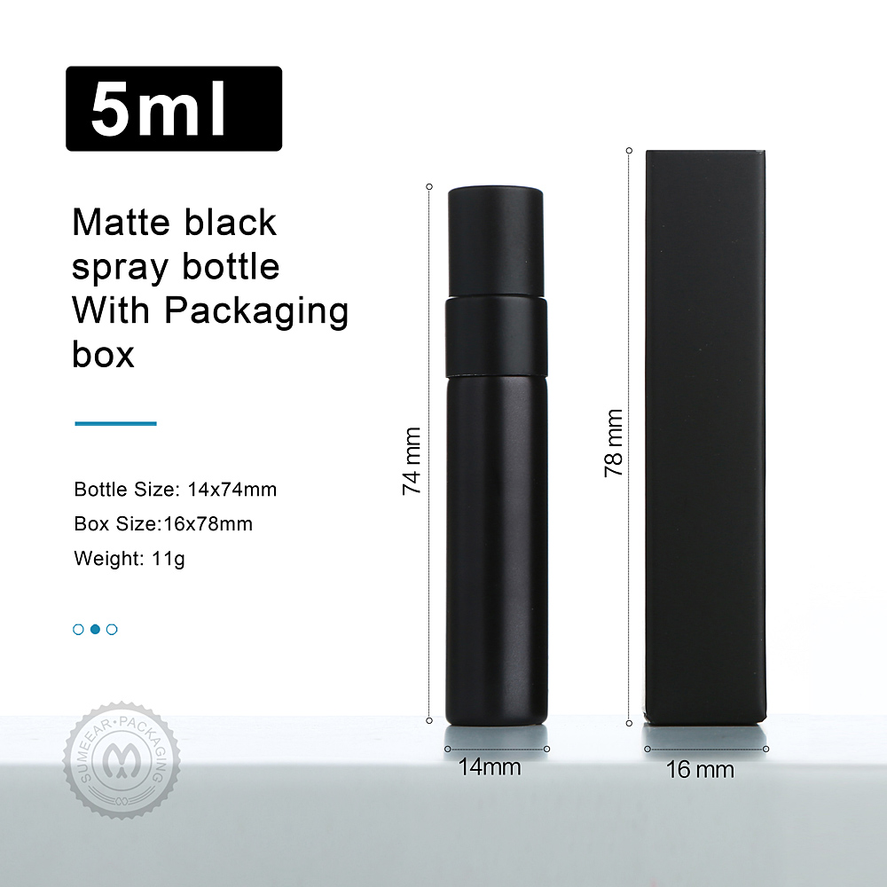 50/100pcs 5ml Matte Black Perf - Perfume Fragrance Difference recension och pris