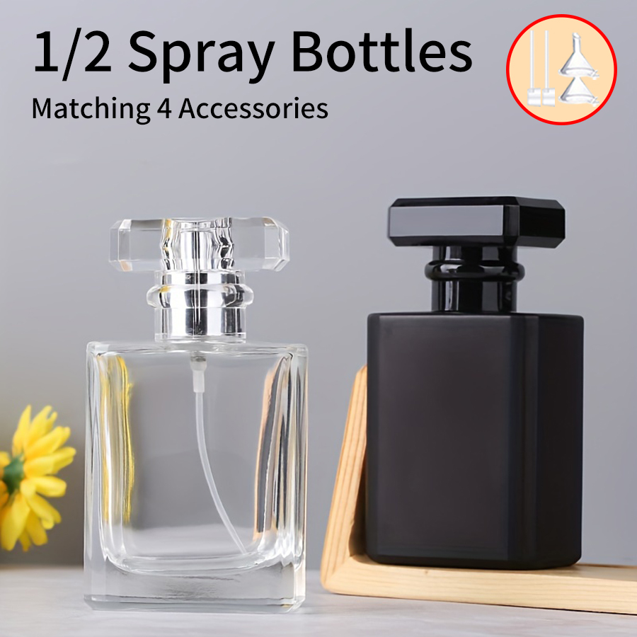 1/2pcs+4 Accessories 50ml Glas - Perfume Fragrance Gallon recension och pris